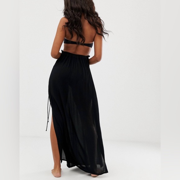 NWT ASOS maxi beach skirt with lace up sides - Picture 11 of 11
